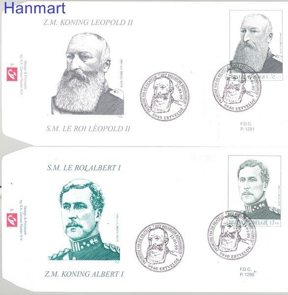 Znaczek Belgia 1999 Mi 2845-2846 FDC