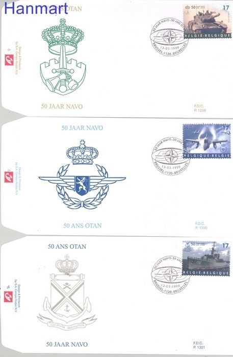 Znaczek Belgia 1999 Mi 2861-2865 FDC