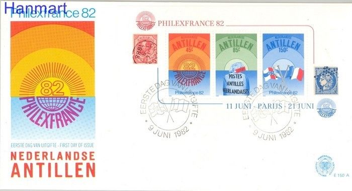 Znaczek Antyle Holenderskie 1982 Mi bl 21 FDC