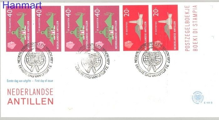 Znaczek Antyle Holenderskie 1977 Mi blatt 1 FDC