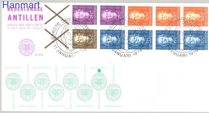 Znaczek Antyle Holenderskie 1979 Mi blatt 3 FDC