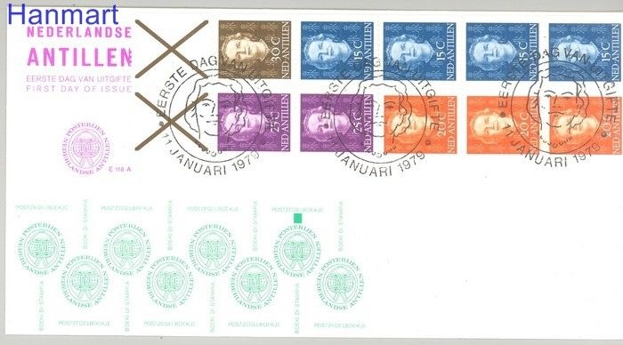 Znaczek Antyle Holenderskie 1979 Mi blatt 4 FDC