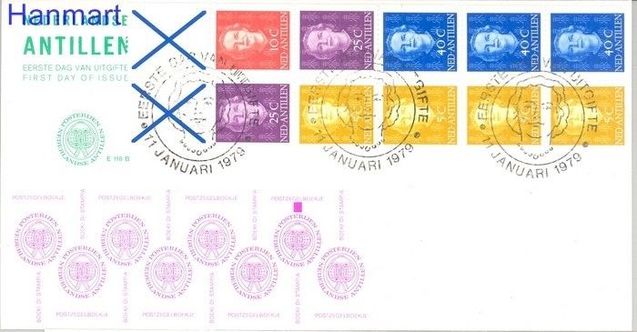 Znaczek Antyle Holenderskie 1979 Mi blatt 6 FDC