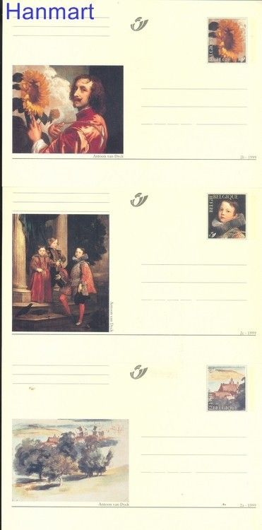 Znaczek Belgia 1999 Mi 71-73 Całostka pocztowa