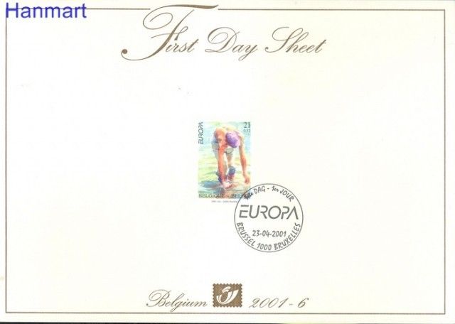 Znaczek Belgia 2001 Mi 3039 FDC