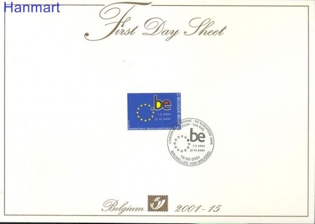 Znaczek Belgia 2001 Mi 3064 FDC