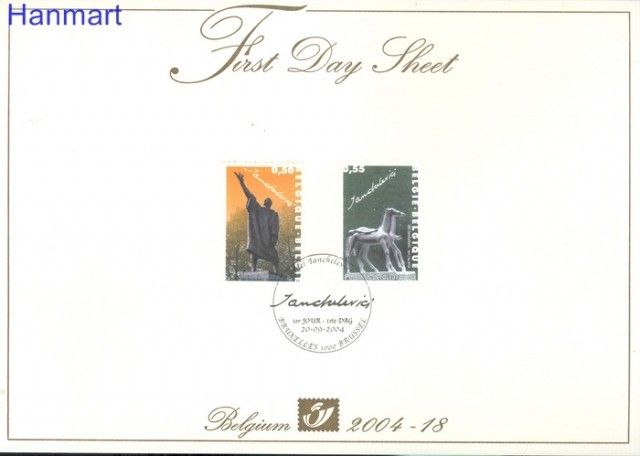 Znaczek Belgia 2004 Mi 3357-3358 FDC
