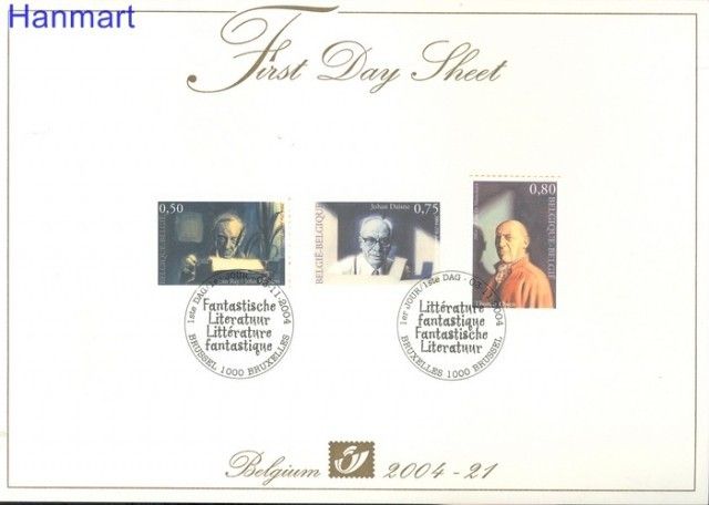 Znaczek Belgia 2004 Mi 3375-3377 FDC