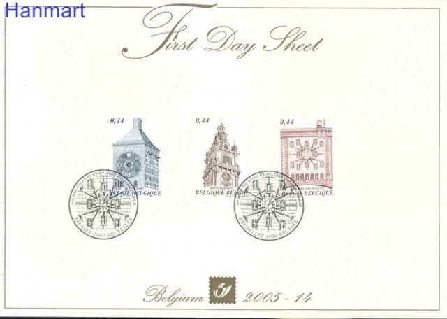 Znaczek Belgia 2005 Mi 3444-3446 FDC