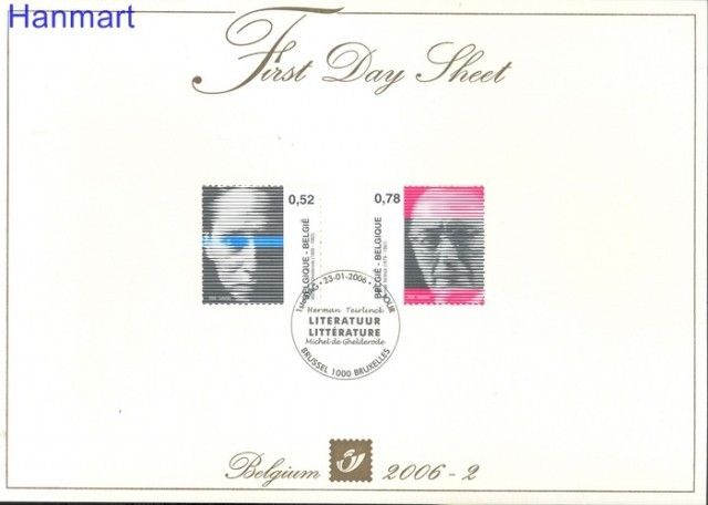 Znaczek Belgia 2006 Mi 3524-3525 FDC