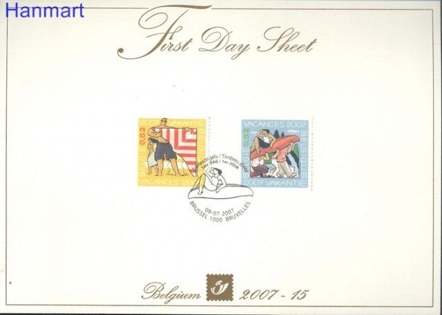 Znaczek Belgia 2007 Mi 3717-3718 FDC