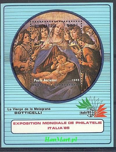 Znaczek Burkina Faso 1985 Mi bl 119 Czyste **