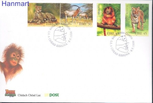 Znaczek Irlandia 1998 Mi 1101-1104 FDC