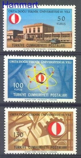Znaczek Turcja 1966 Mi 2024-2026 Czyste **