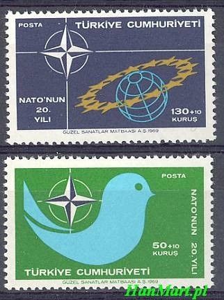 Znaczek Turcja 1969 Mi 2120-2121 Czyste **