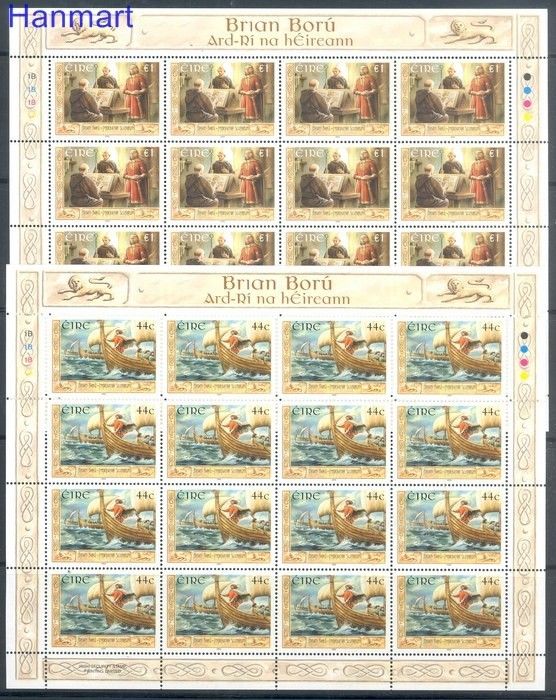 Znaczek Irlandia 2002 Mi ark 1448-1451 Czyste **