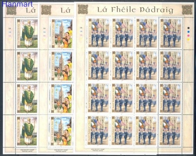 Znaczek Irlandia 2003 Mi ark 1488-1490 Czyste **