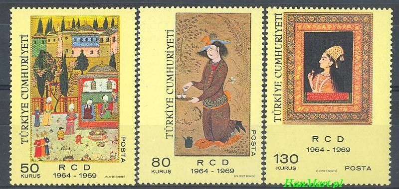 Znaczek Turcja 1969 Mi 2138-2140 Czyste **