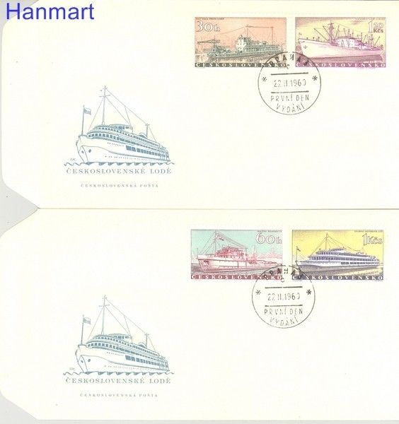 Znaczek Czechosłowacja 1960 Mi 1179-1182 FDC