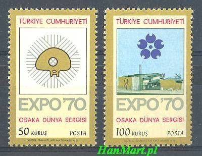 Znaczek Turcja 1970 Mi 2166-2167 Czyste **