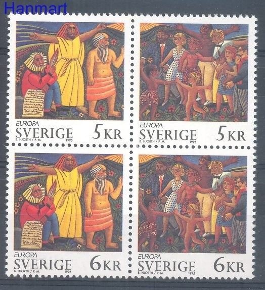 Znaczek Szwecja 1995 Mi 1874-1877 Czyste **