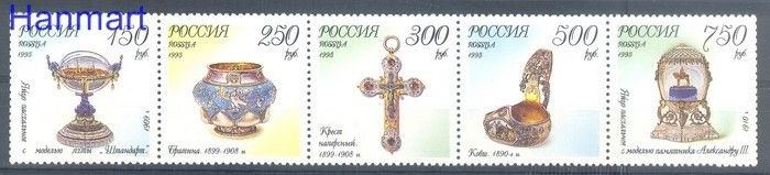 Znaczek Rosja 1995 Mi 455-459 Czyste **