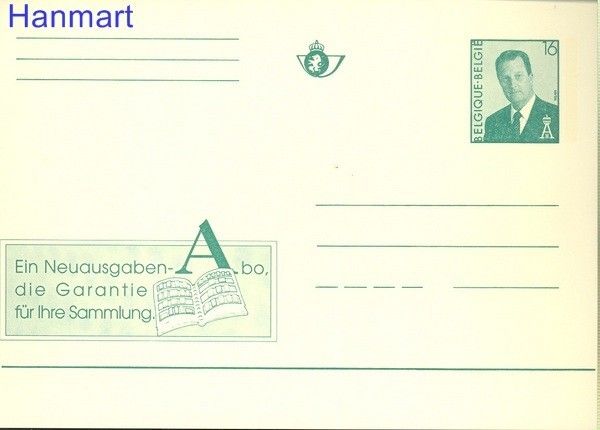 Znaczek Belgia 1995 Całostka pocztowa