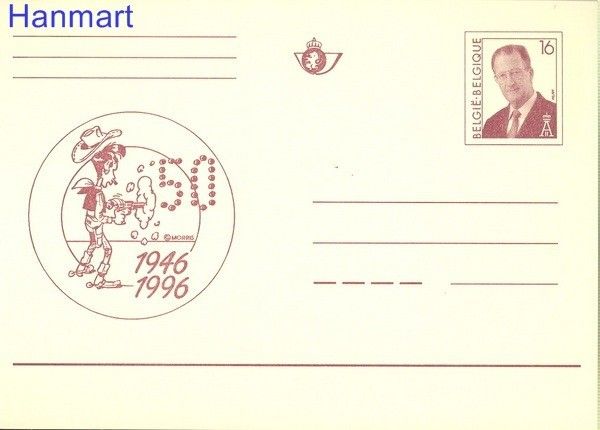 Znaczek Belgia 1996 Całostka pocztowa