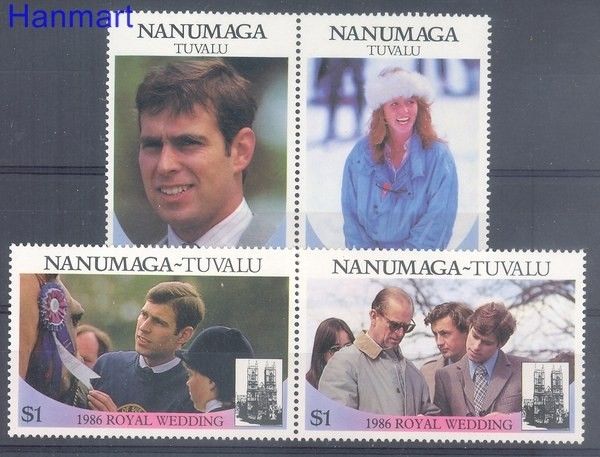 Znaczek Tuvalu 1986 Mi par88-91 Czyste **