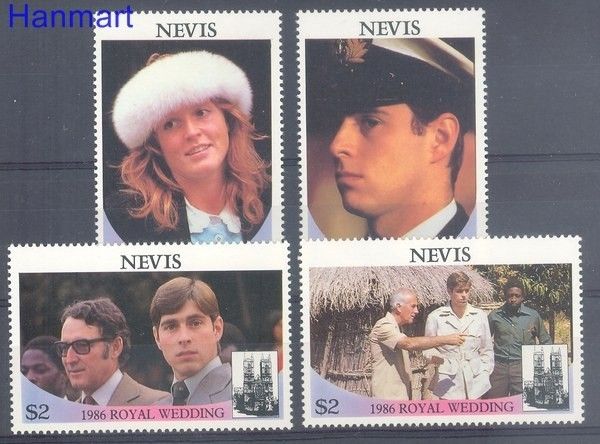 Znaczek Nevis 1986 Mi 393-396 Czyste **