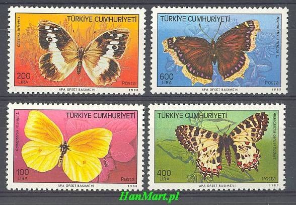 Znaczek Turcja 1988 Mi 2833-2836 Czyste **