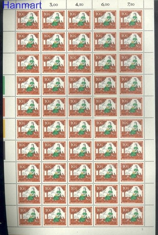 Znaczek Niemcy 1965 Mi ark 485 Czyste **