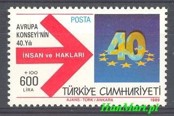 Znaczek Turcja 1989 Mi 2856 Czyste **