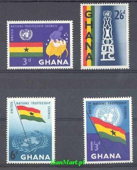 Znaczek Ghana 1959 Mi 69-72 Czyste **