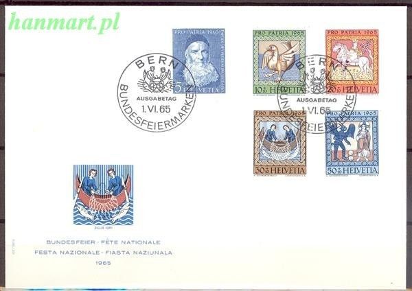 Znaczek Szwajcaria 1965 Mi 814-818 FDC