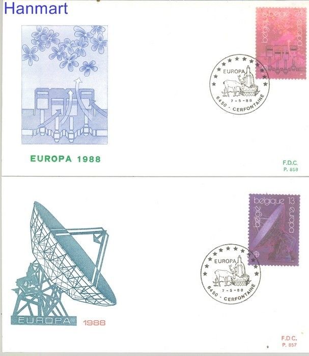 Znaczek Belgia 1988 Mi 2335-2336 FDC