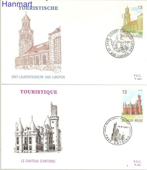 Znaczek Belgia 1989 Mi 2380-2383 FDC