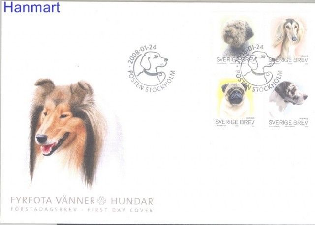 Znaczek Szwecja 2008 Mi 2618-2621 FDC