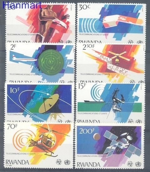 Znaczek Rwanda 1981 Mi 1127-1134 Czyste **
