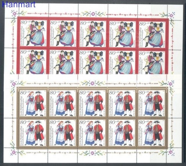 Znaczek Niemcy 1994 Mi 1757-1761 Czyste **