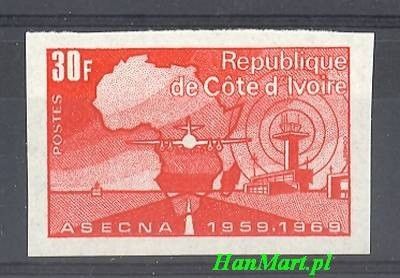 Znaczek Wybrzeże Kości Słoniowej 1969 Czyste **