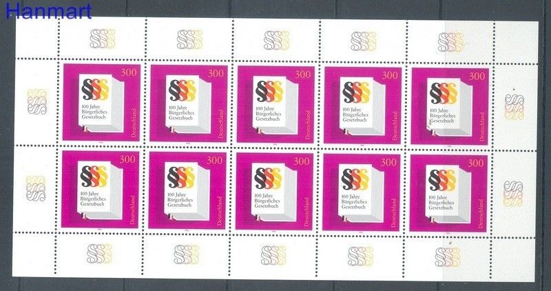 Znaczek Niemcy 1996 Mi ark 1874 Czyste **