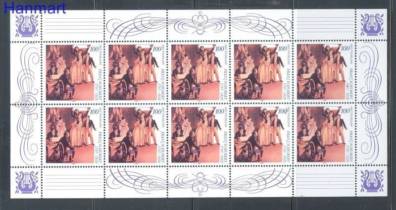 Znaczek Niemcy 1997 Mi ark 1895 Czyste **