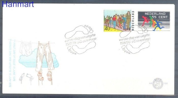Znaczek Holandia 1976 Mi 1077-1078 FDC