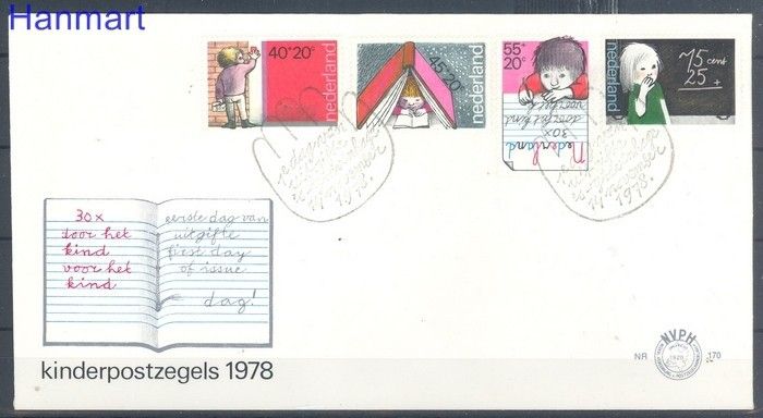 Znaczek Holandia 1978 Mi 1128-1131 FDC