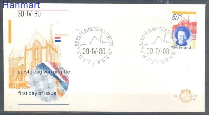 Znaczek Holandia 1980 Mi 1160 FDC
