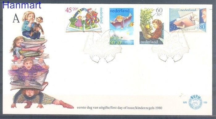 Znaczek Holandia 1980 Mi 1171-1174 FDC
