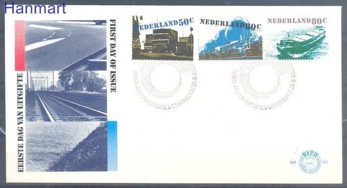 Znaczek Holandia 1980 Mi 1165-1167 FDC