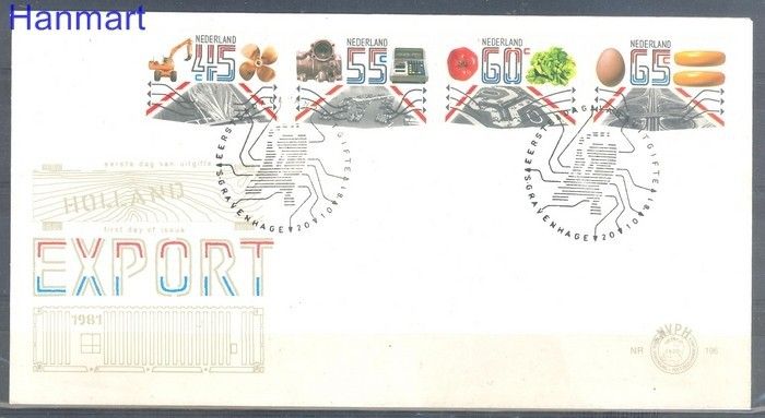 Znaczek Holandia 1981 Mi 1189-1192 FDC