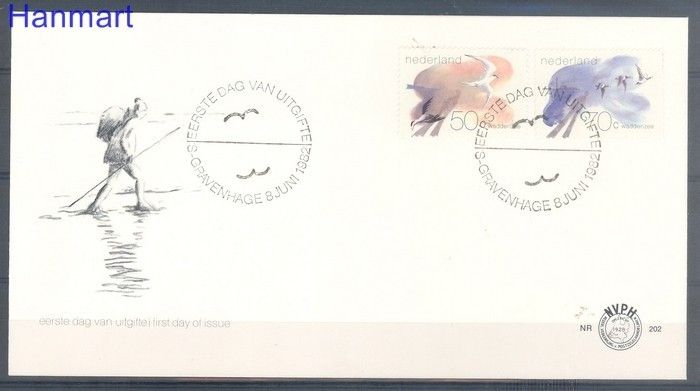 Znaczek Holandia 1982 Mi 1209-1210 FDC